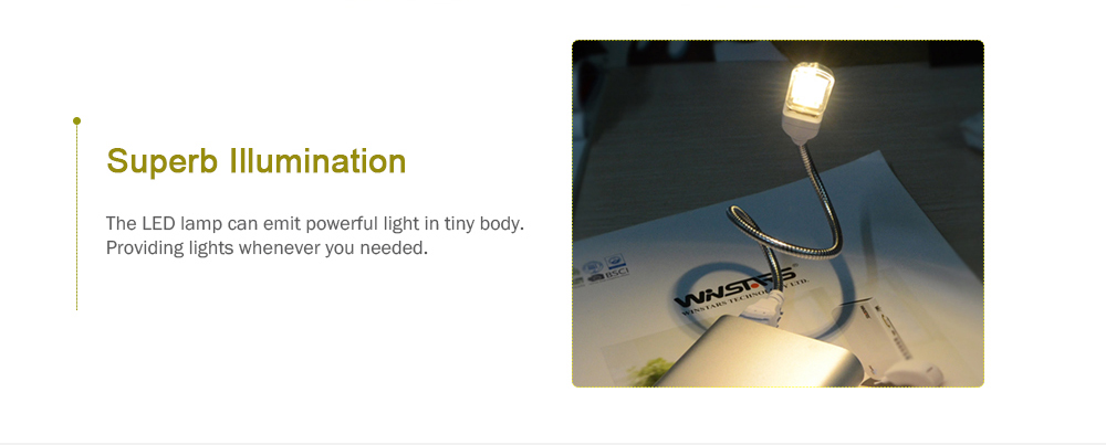 USB LED Energy-saving Portable Night Lamp