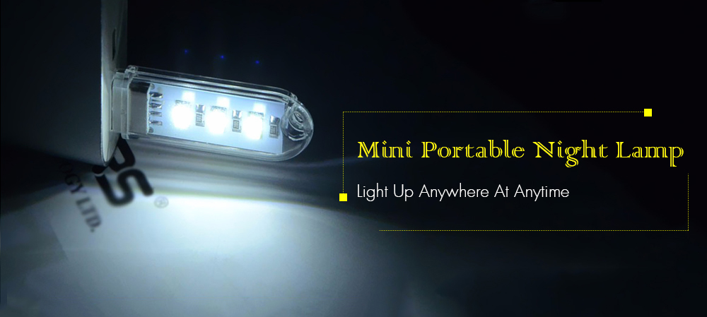 USB LED Energy-saving Portable Night Lamp