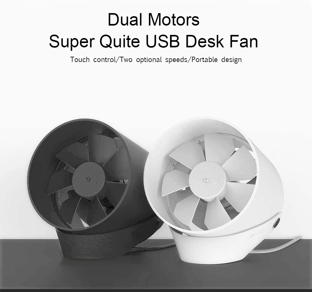 Xiaomi VH USB Desk Fan Super Quite Touch Control Metal Frame Dual Motor Drivers