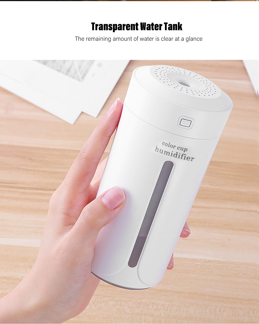 Multicolor Cup Humidifier Electric Portable Air Purifier