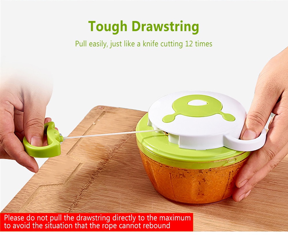Multifunctional Hand Pulling Meat Grinder Vegetable Food Processor Shredder