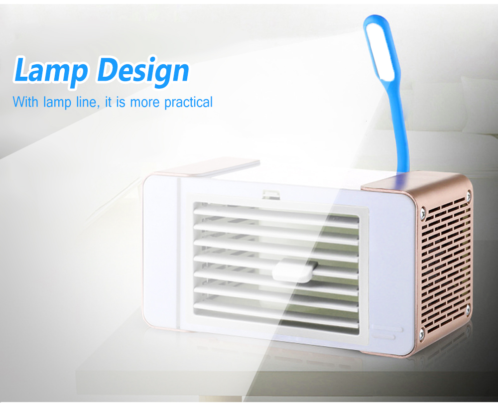 USB Mini Desk Lamp Cooling Fan Silent Desktop Electric Small Cooler