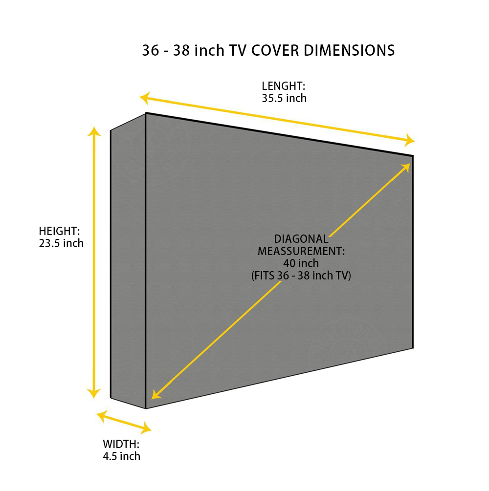 Water Resistant Television Screen TV Cover