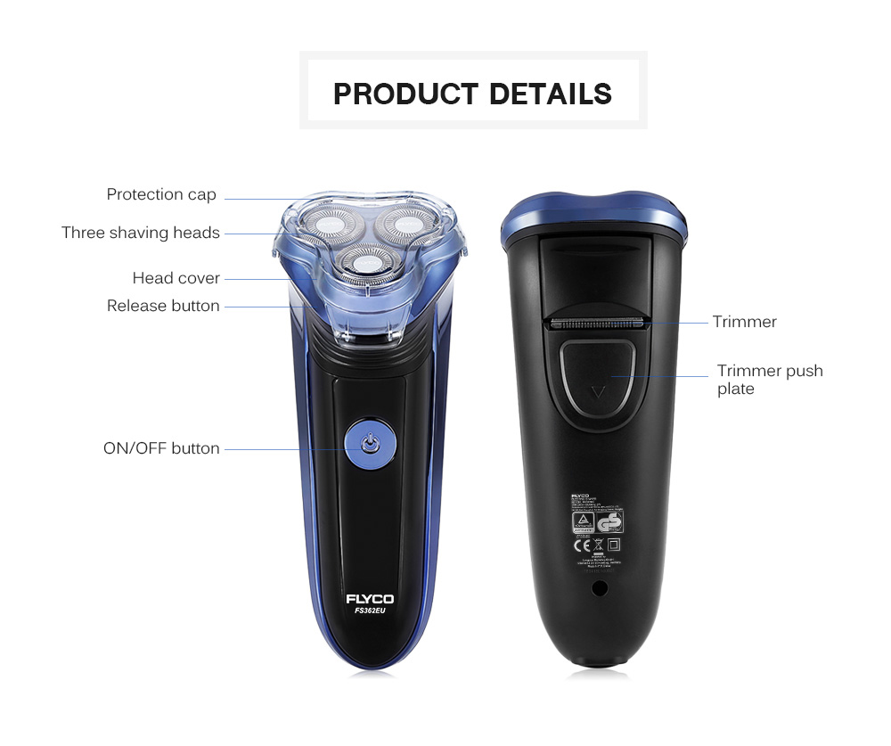 FLYCO FS362EU Electric Shaver with Comfort Cut Blade System for Men