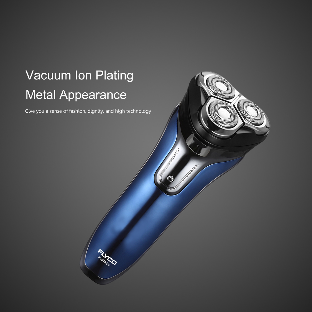 FLYCO FS375EU Electric Rechargeable Shaver Wet Dry Rotary Razor for Men