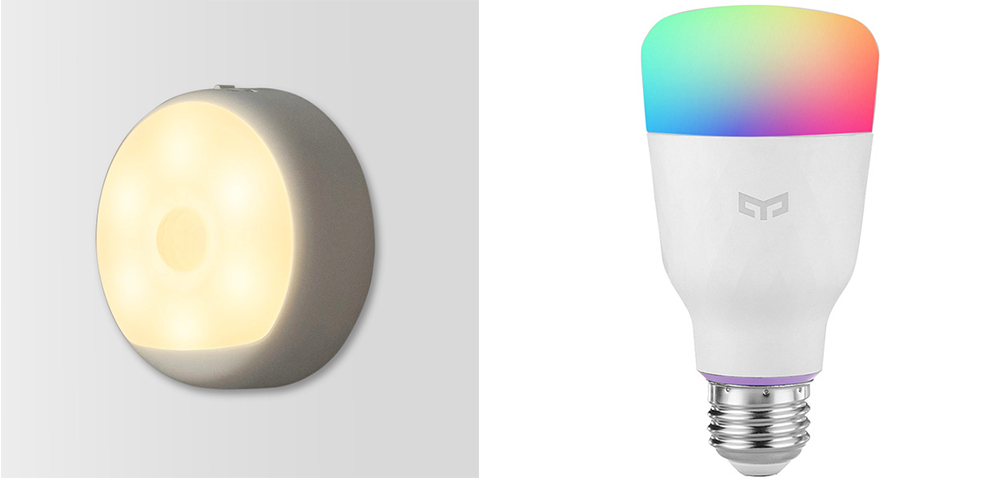 Yeelight Combination Light Smart Bulb E27 USB Powered Photosensitive and Infrared Human Sensor Small Night Lamp