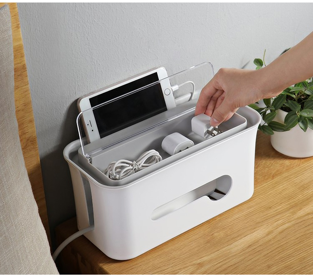Power Cable Boxes Cord Management Organizer