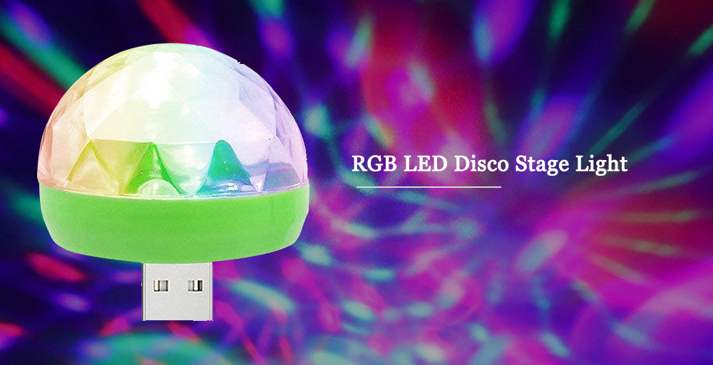 Portable USB Port LED Disco Stage Light for Party