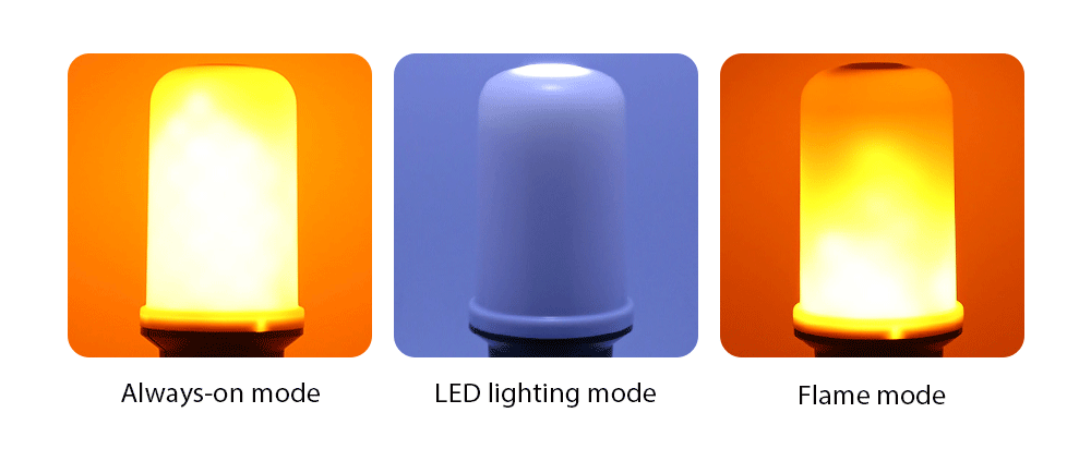 Portable Handheld LED Flicker Flame Flashlight