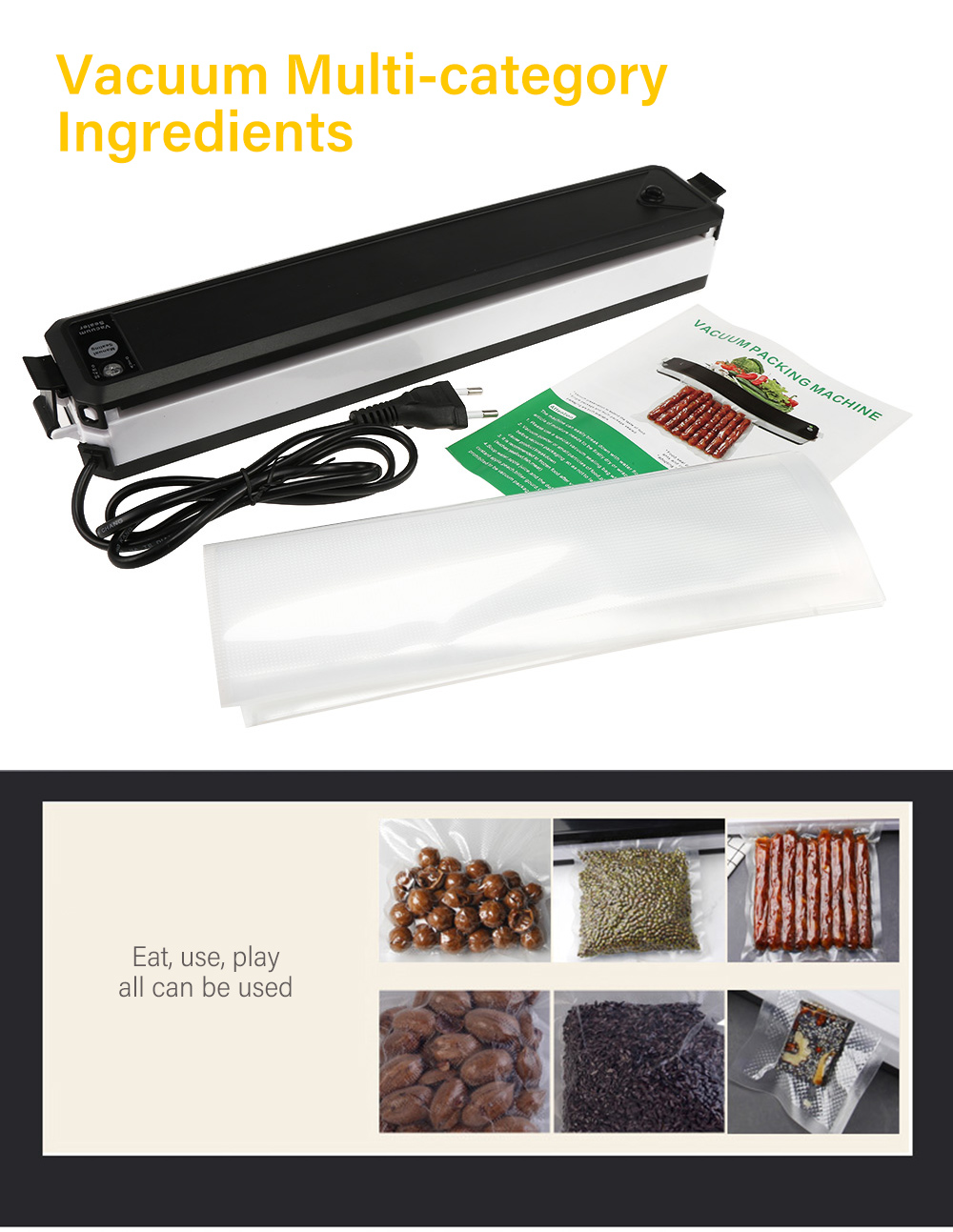 ZK 100 Fully Automatic Household One-button Vacuum Packing Machine