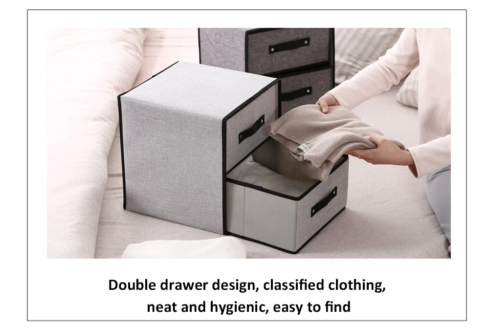 Washable Fabric Storage Box Drawer Type