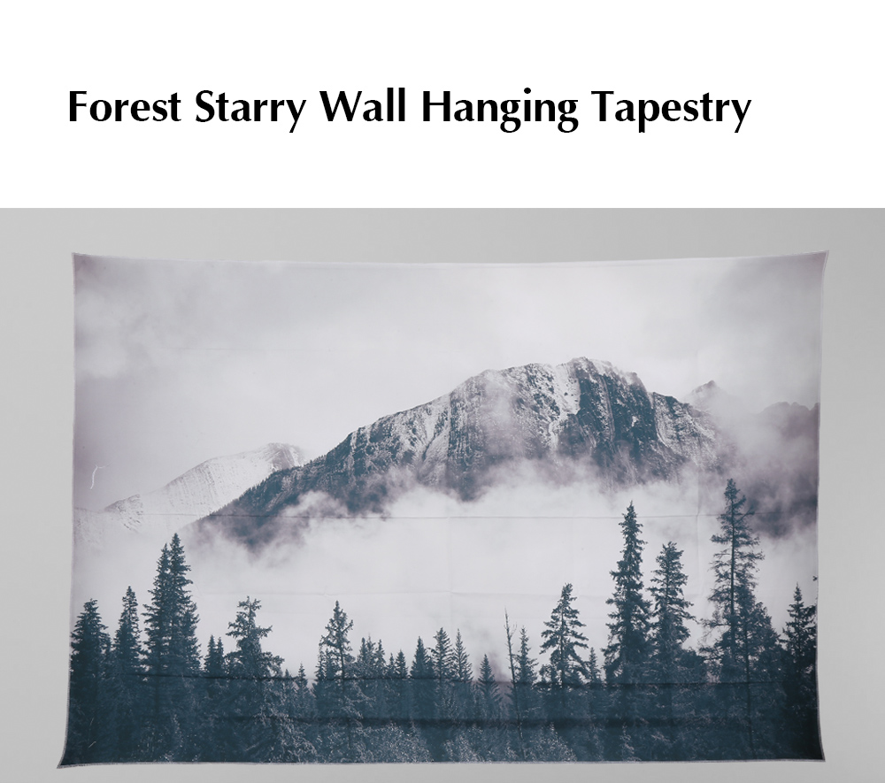 Forest Starry Wall Hanging 3D Printing Tapestry