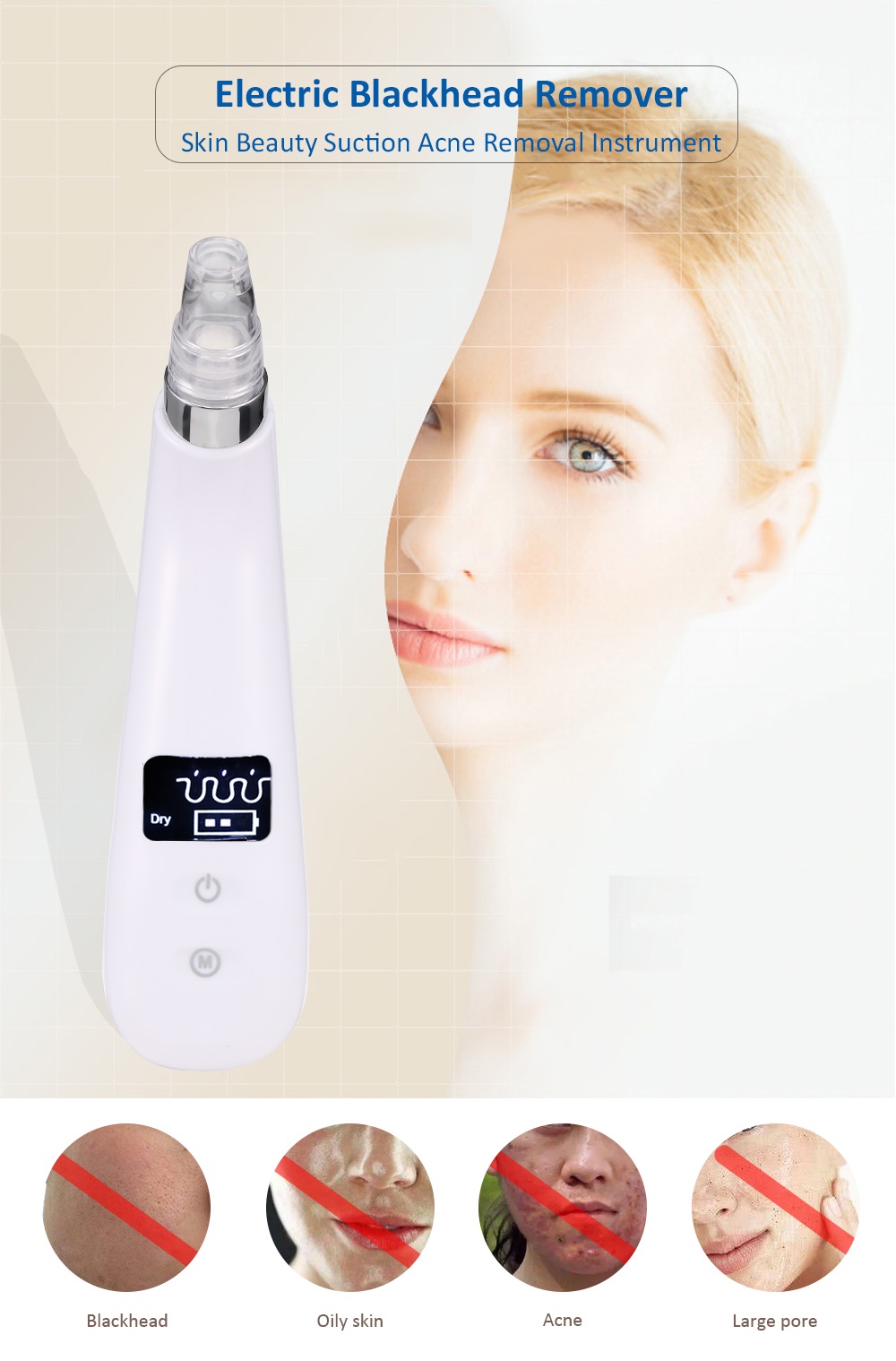 Electric Blackhead Remover Skin Beauty Suction Acne Removal Instrument