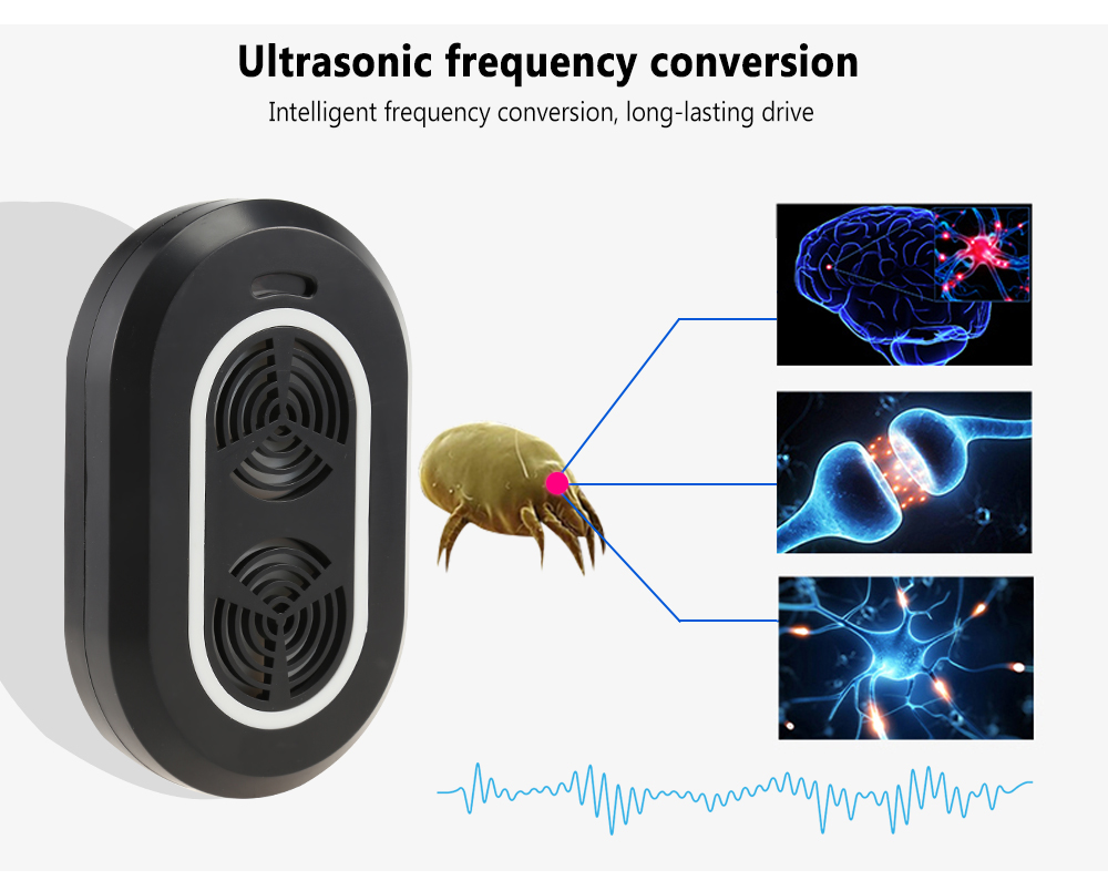Ultra-quiet Operation Home Intelligence Ultrasonic Mites Instrument