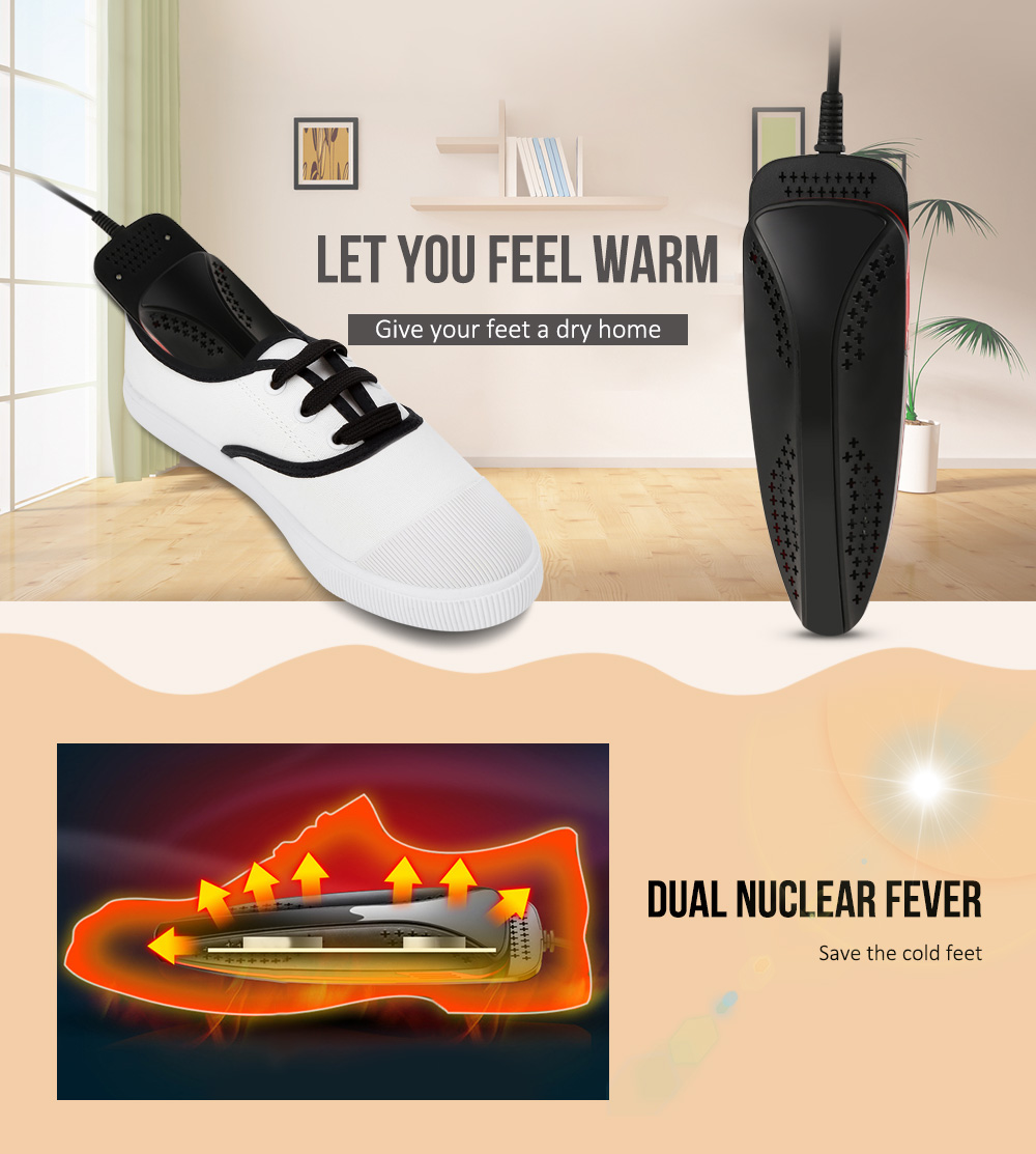 Adjustable Deodorization Sterilization Dual-core Heating Shoes Dryer