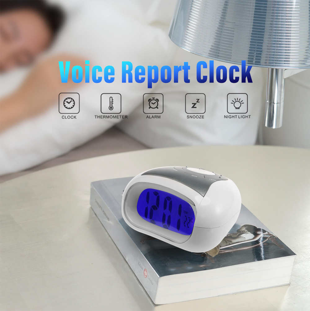 Voice Report Clock with LCD Display