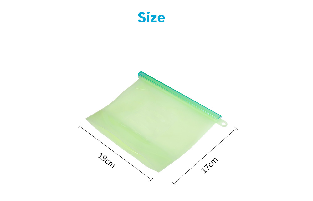 4PCS 1000ml Reusable Silicone Storage Bags Leakproof for Freezer Preservation