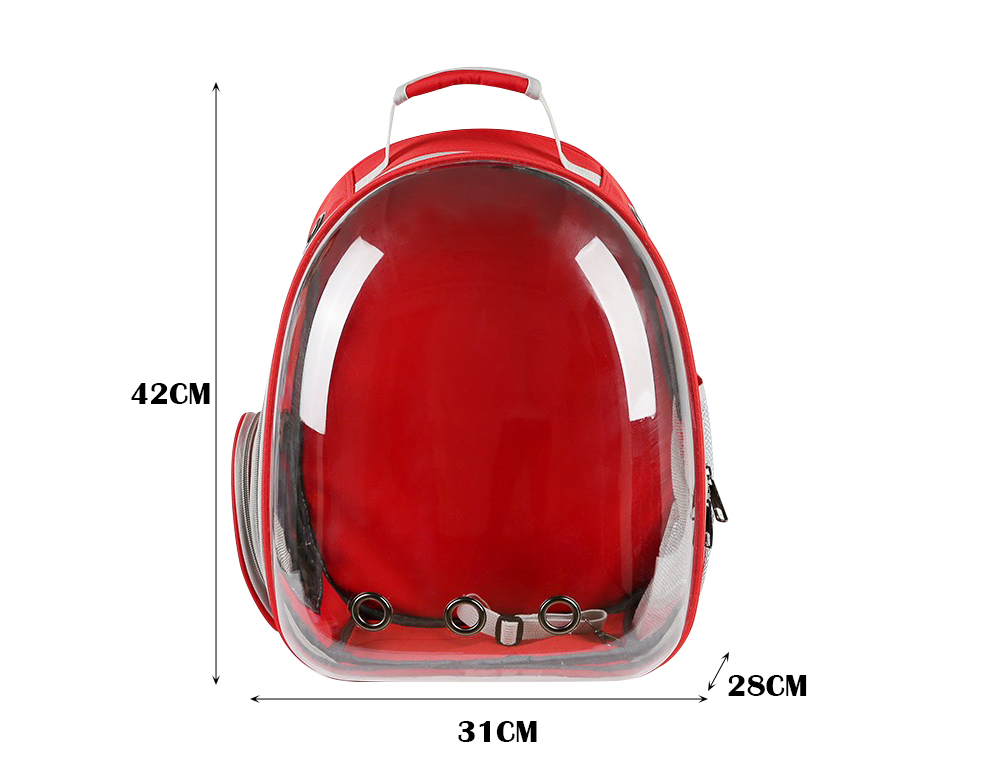 Portable Outdoor Capsule Ventilated Backpack with Visual Window Pets Bag