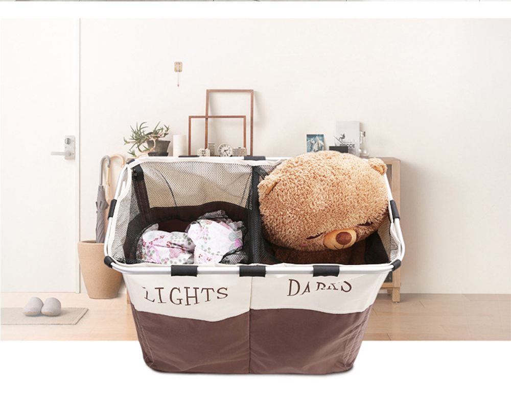 Household Collapsible Dirty Clothes Basket with Oxford Cloth