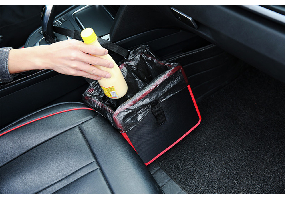 Multifunctional Portable Storage Box Trash Can for Cars Use