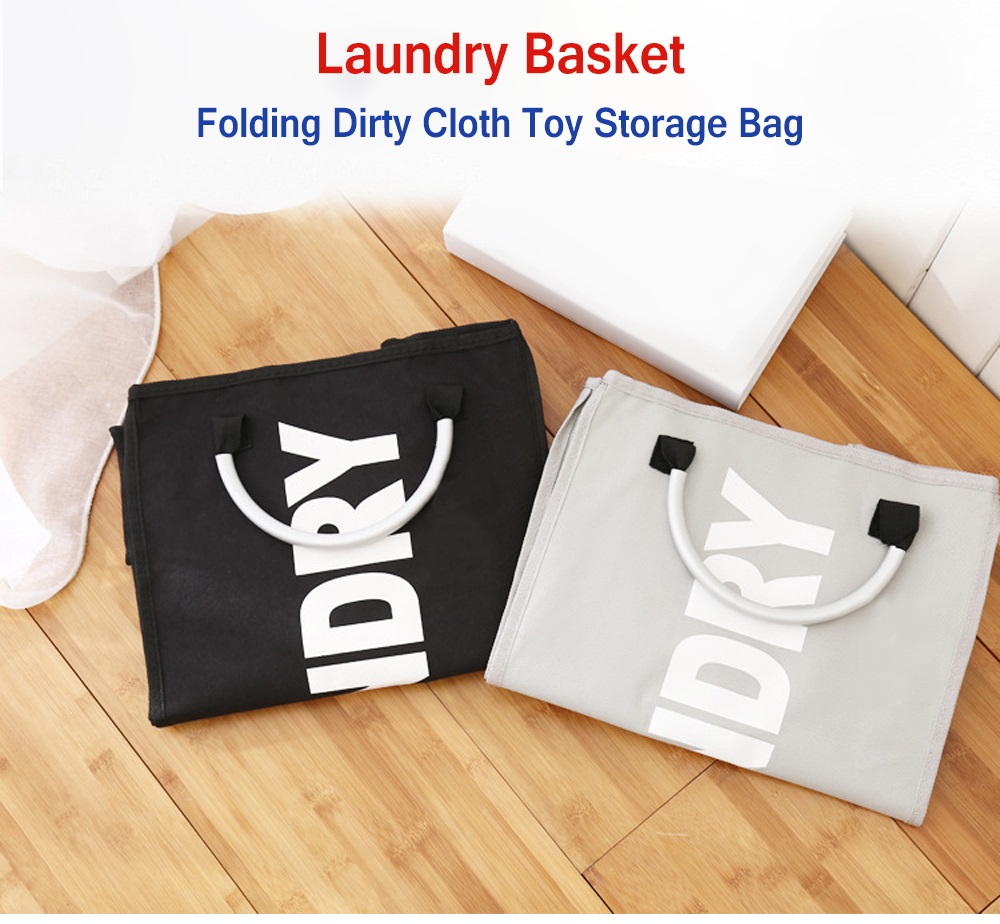 Folding Laundry Basket Dirty Cloth Storage Bag