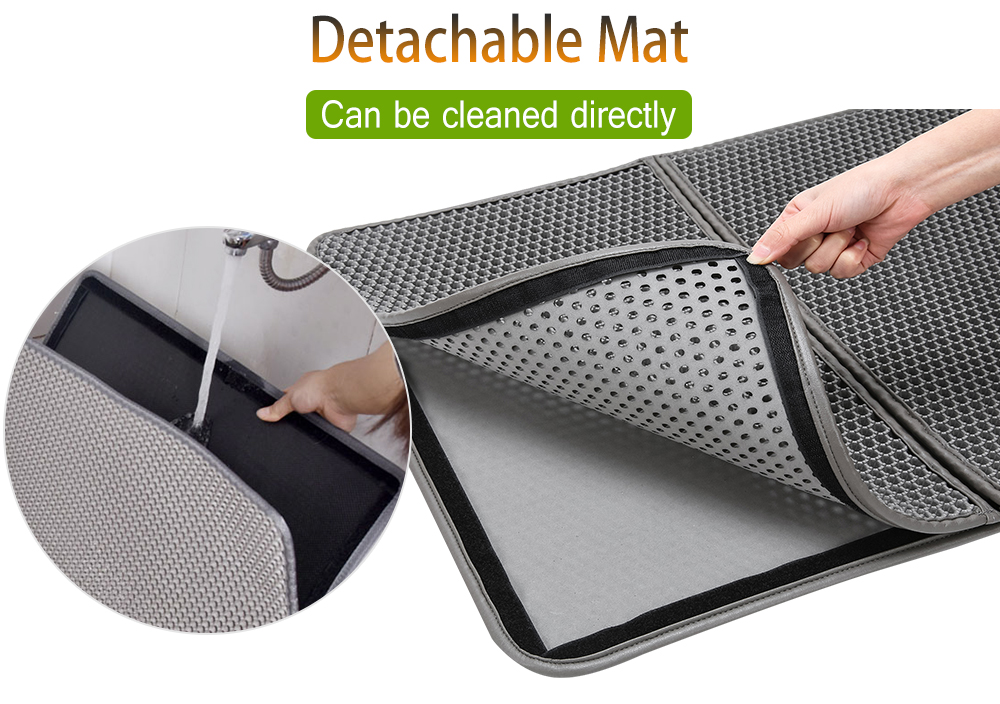 Household Portable Double-layer Cat Litter Padding Mat
