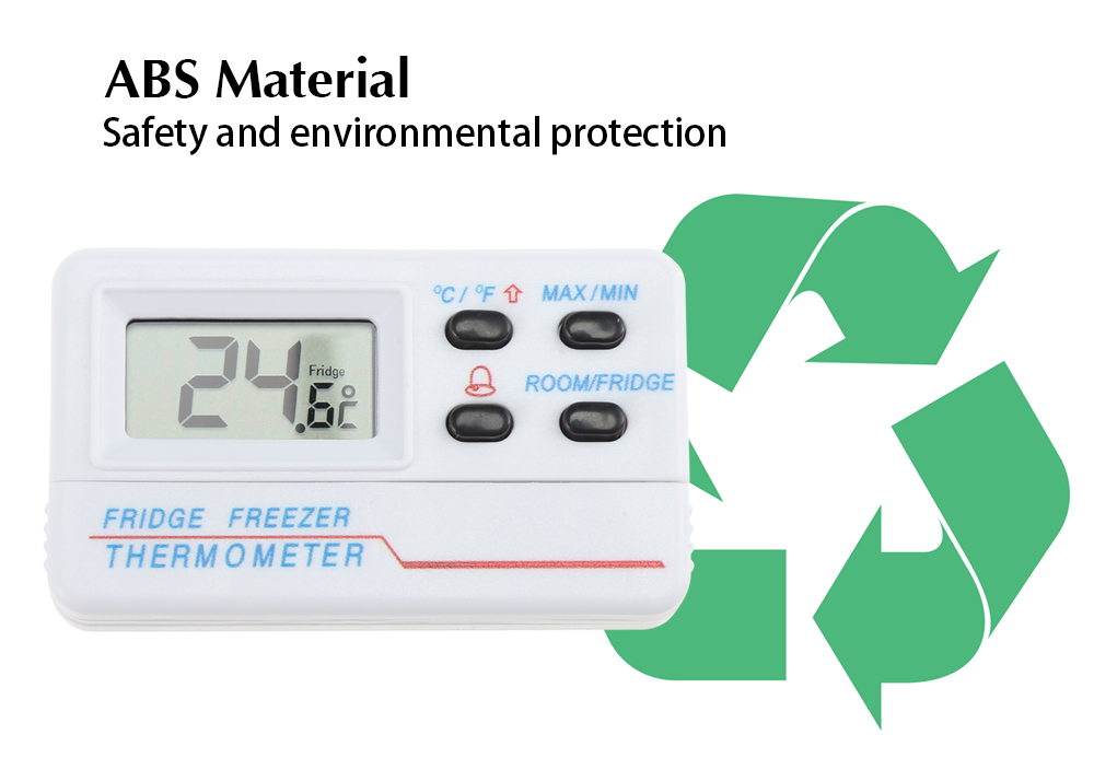 Fixed Temperature Alarm Refrigerator Freezer Thermometer