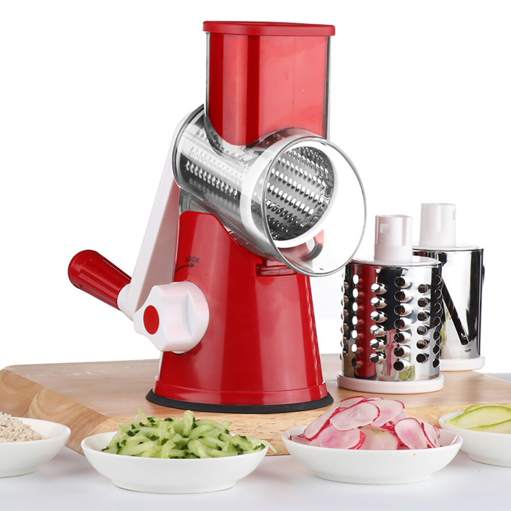 Multifunctional Drum-type Hand-operated Vegetable Cheese Shredder Device Kitchen Accessories