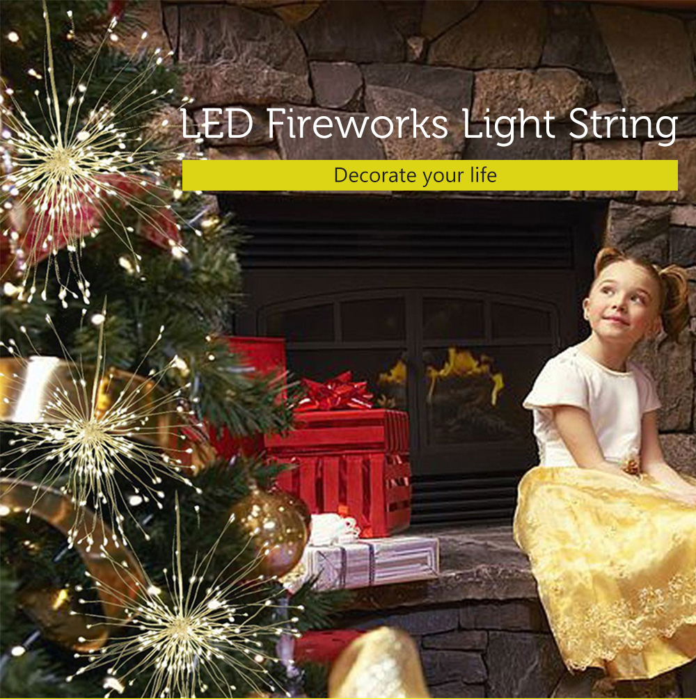 Copper Wire String LED Fireworks Light