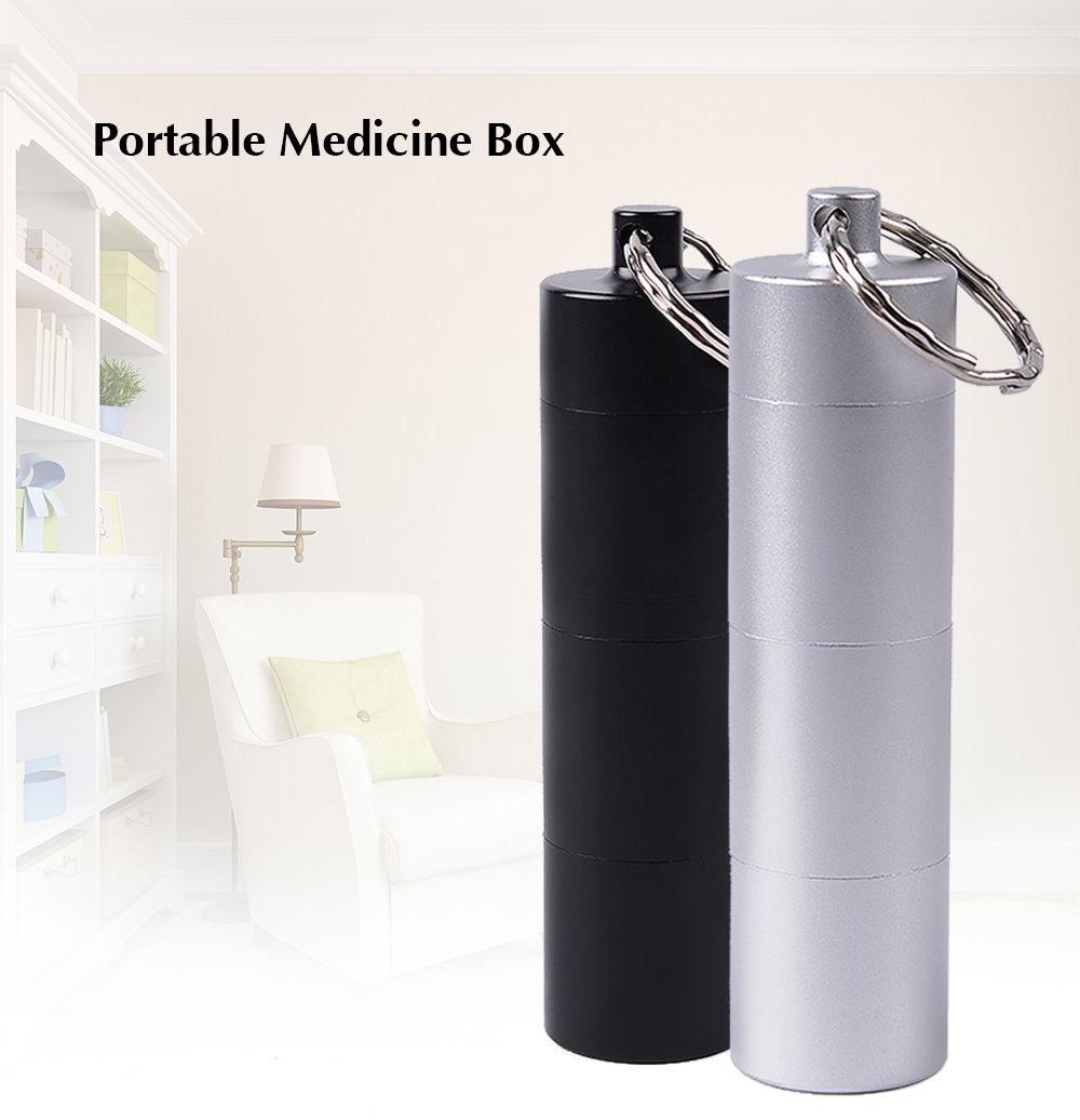 Household Portable Divided Sealed Medicine Box