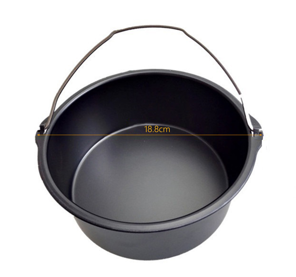 5PCS Outdoor Portable Frying Pans Double Grill Pot Holder