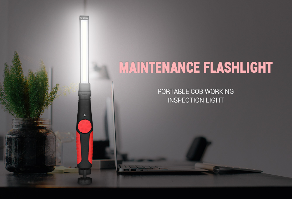 Portable COB Working Inspection Light Maintenance Flashlight
