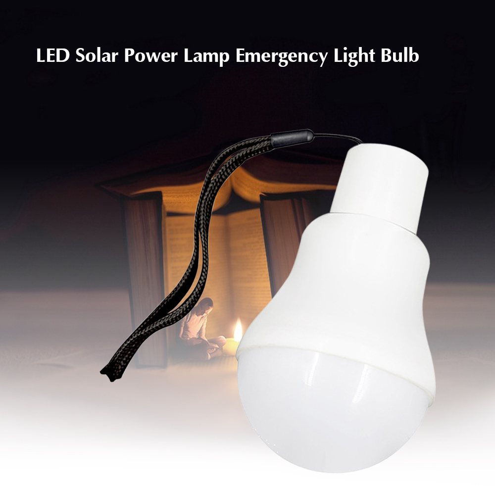 LED Solar Power Lamp Emergency Light Bulb