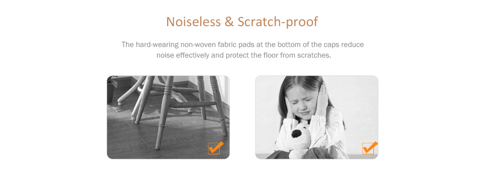 Chair Leg Covers Silicone Table Feet Caps Hardwood Floor Protectors