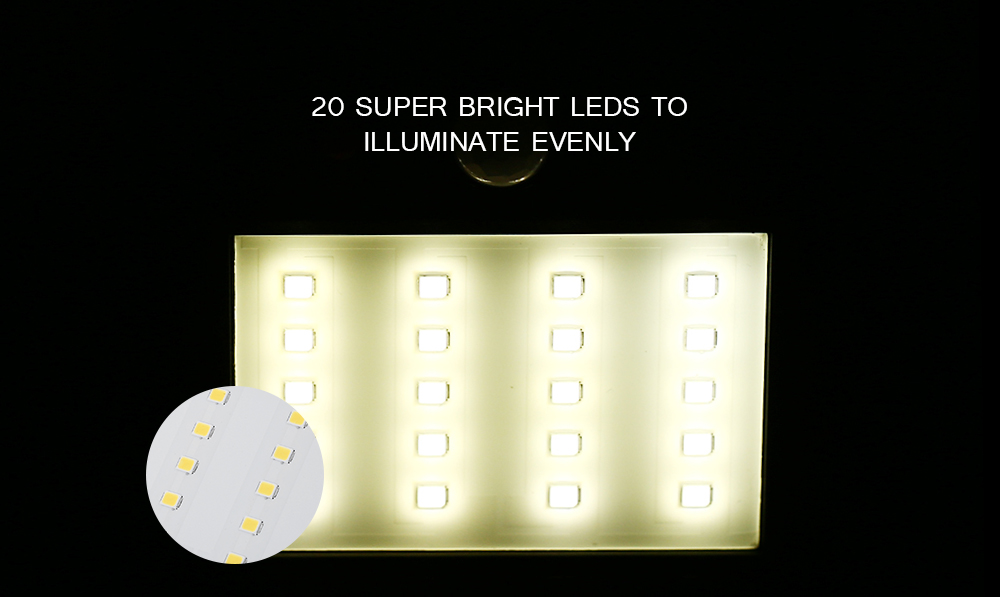 Utorch LED Solar Sensor Wall Light 4pcs
