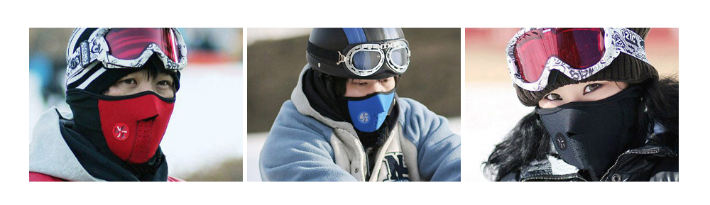 Warm Sheepskin Bicycle Half Mask Cover Face Protection Ski Cycling Outdoor Sports Winter Scarf Warm Mask