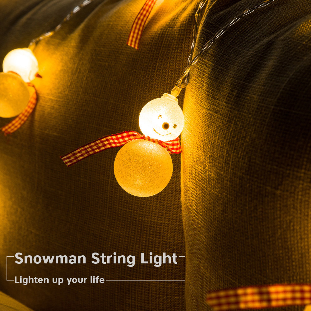 1.5M 10 LEDs Snowman Light String Lamp for Christmas Home Party