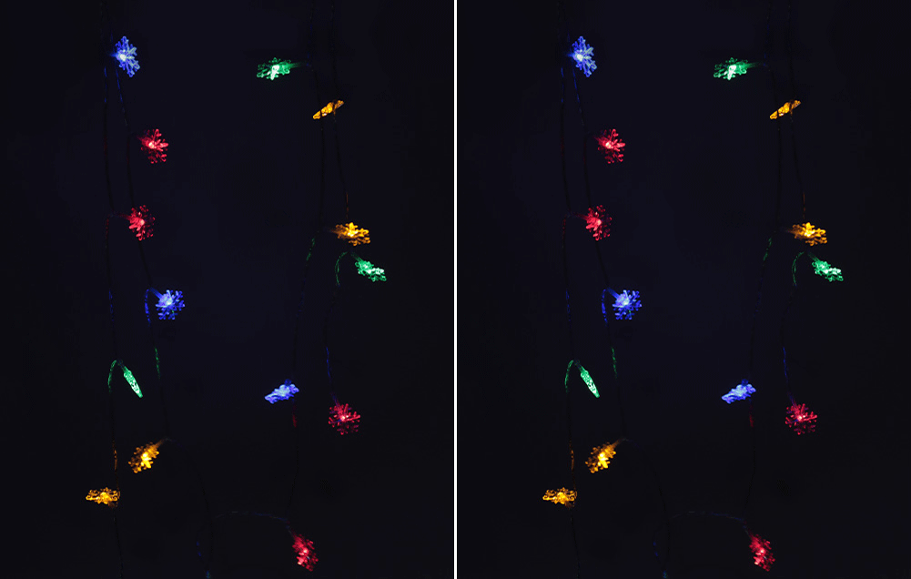20 LEDs Christmas Snowflake String Light