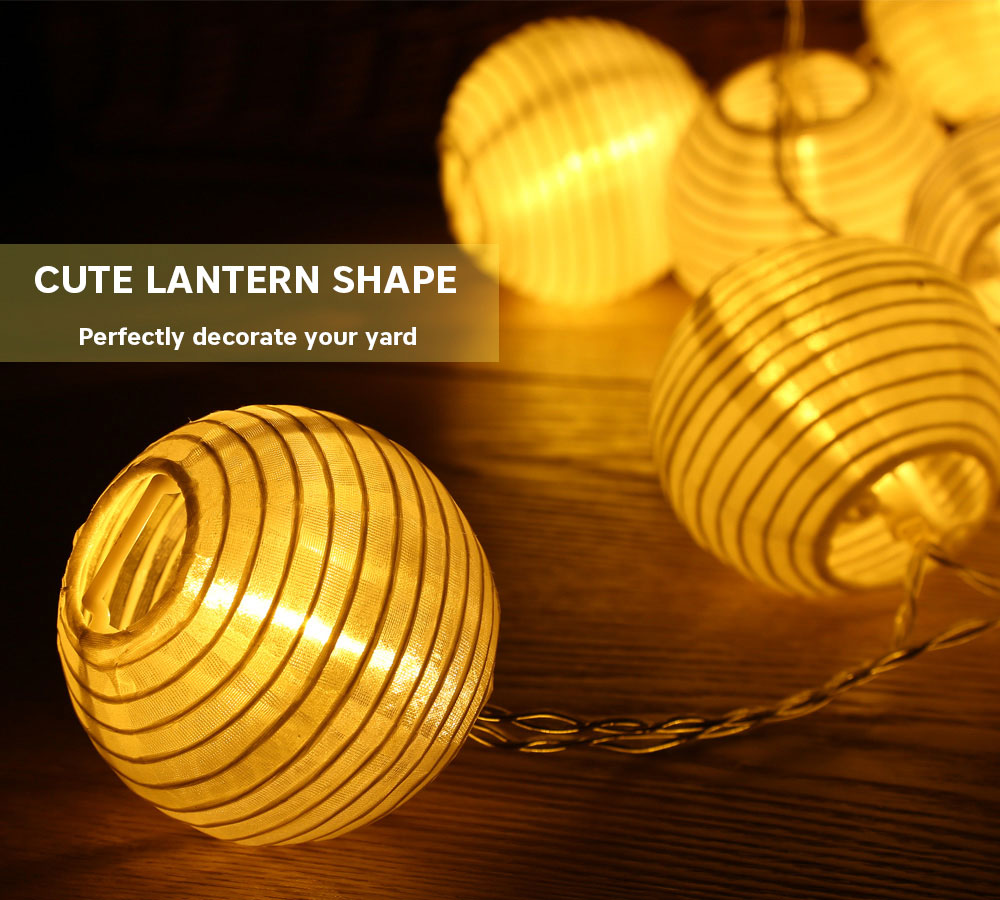 1.5M 10 LEDs Lantern Light String Lamp for Home Party Festival