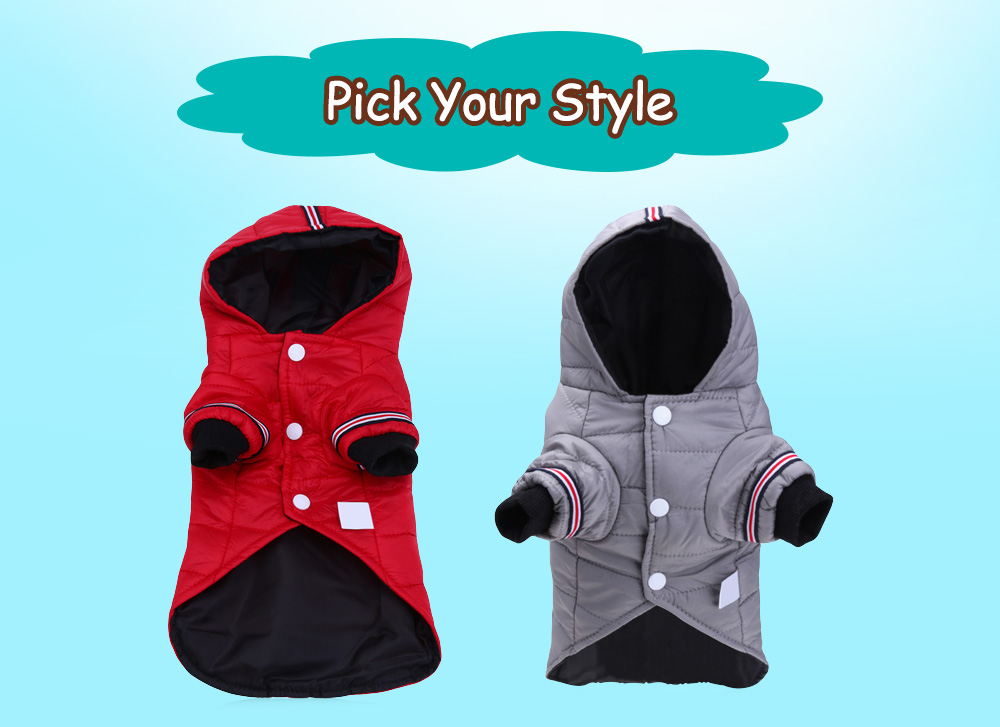 Fashion Pet Puppy Winter Warm Down Coat Thick Jacket Hoodie for Small Dog