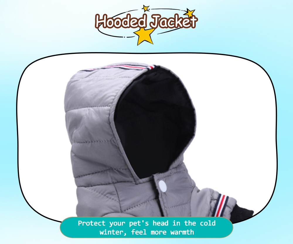 Fashion Pet Puppy Winter Warm Down Coat Thick Jacket Hoodie for Small Dog