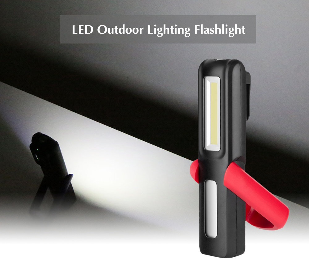 USB Rechargeable with Magnetic Bracket LED Outdoor Lighting Flashlight