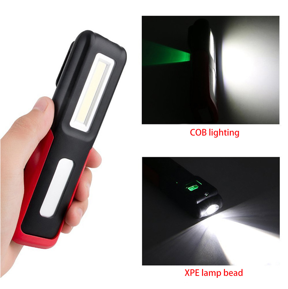 USB Rechargeable with Magnetic Bracket LED Outdoor Lighting Flashlight