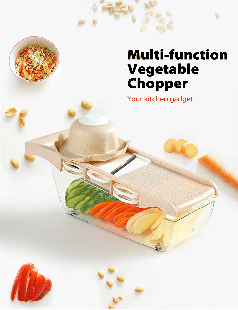 Kitchen Gadgets Multi-function Vegetable Chopper Slicer Potato Cutter