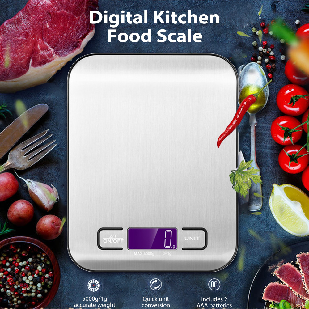 Stainless Steel Digital Kitchen Multifunction Food Scale