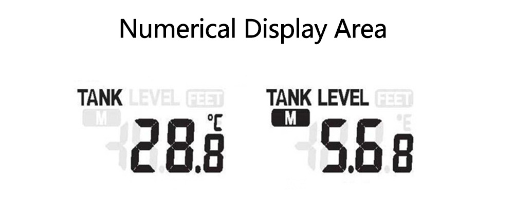 TS - FT002 Ultrasonic Indoor Liquid Temperature Display Level Gauge
