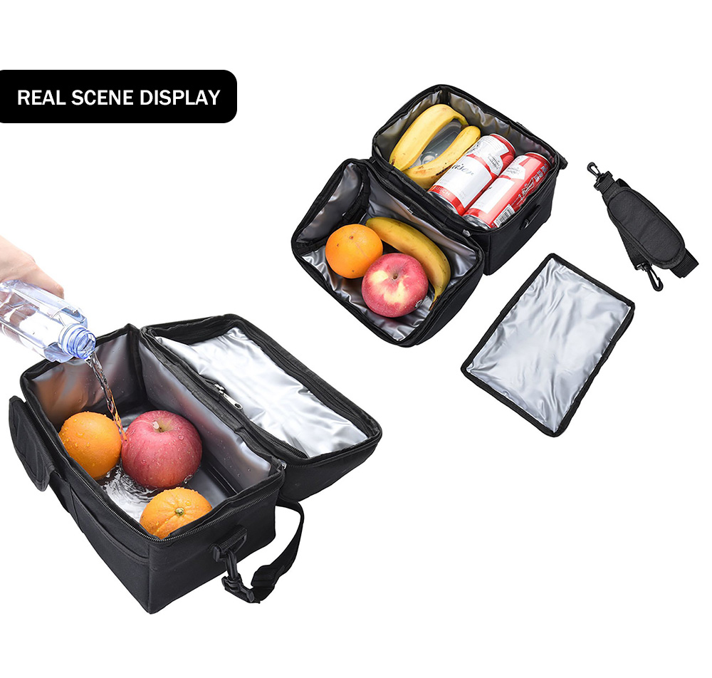 Double-layer Food Insulation Bag for Hot or Cold Food