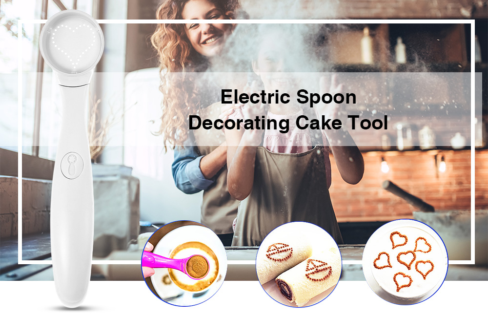 Electric Coffee Milk Tea Spoon Decorating Cake Tool