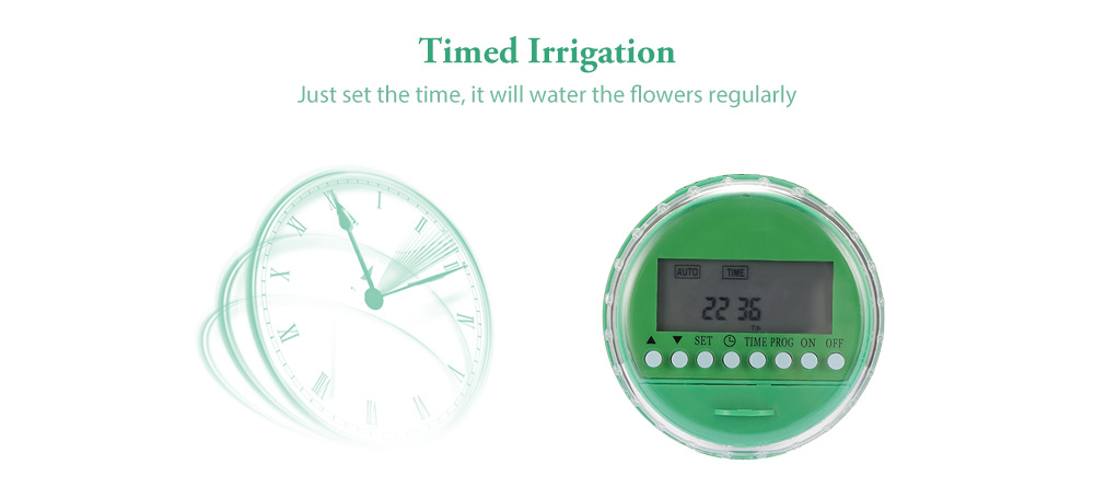 Automatic Intelligent Watering Timer Irrigation Controller with LCD Display
