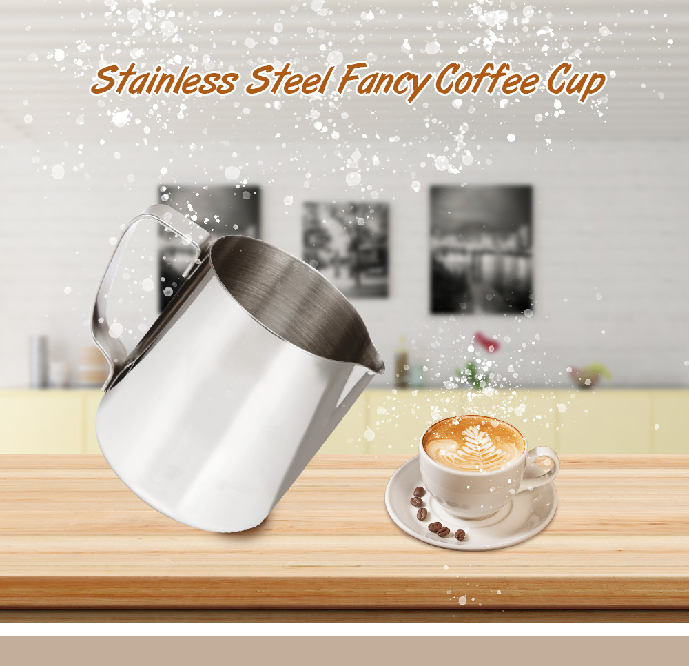 Stainless Steel Metal Beak Milk Foam Fancy Coffee Cup